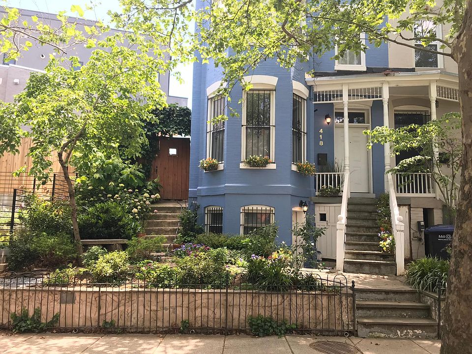 Beautiful end-row home on quiet, leafy Q Street.
