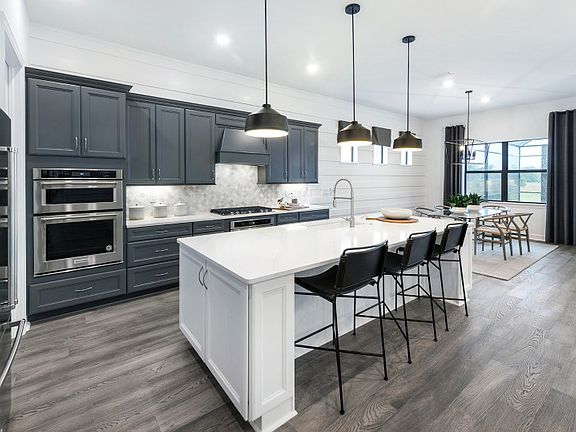 Gourmet kitchen with ideal new home layout