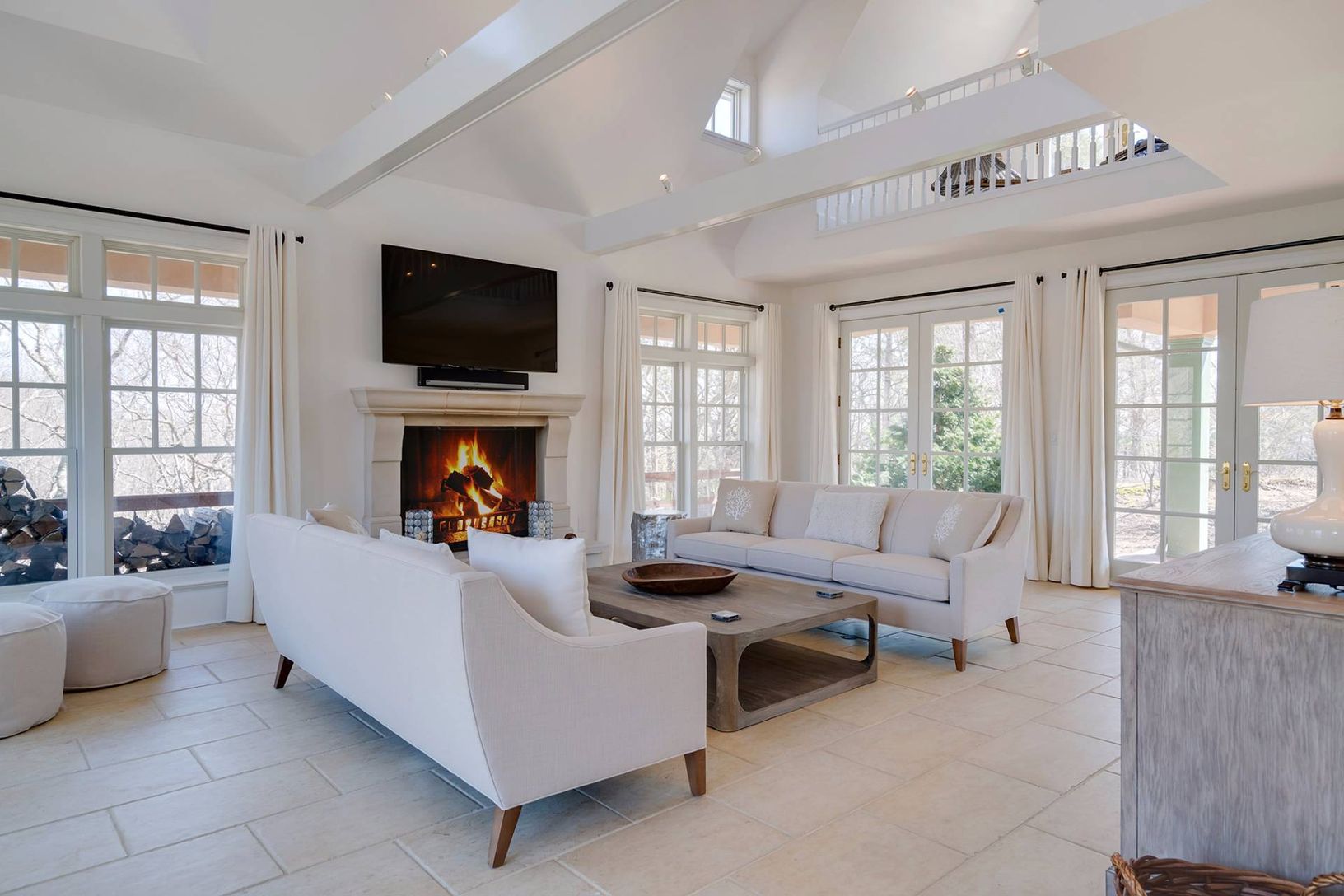  Living Room with fireplace