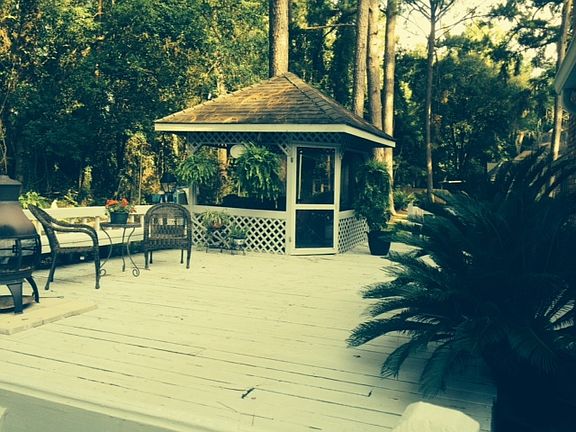 Deck and Screened Gazebo