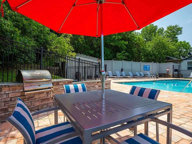 Swimming Pool and Sundeck with Grilling Station