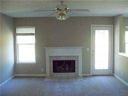 Living Room With Fireplace