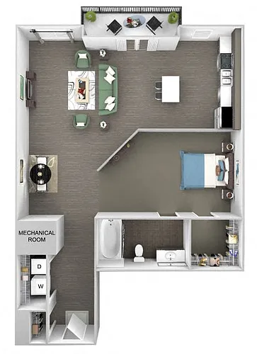 Floor plan A1 (Osprey - studio)