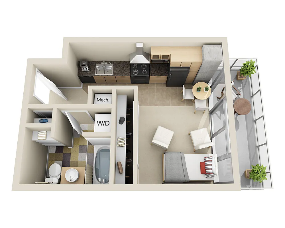 Floor plan Club 04's