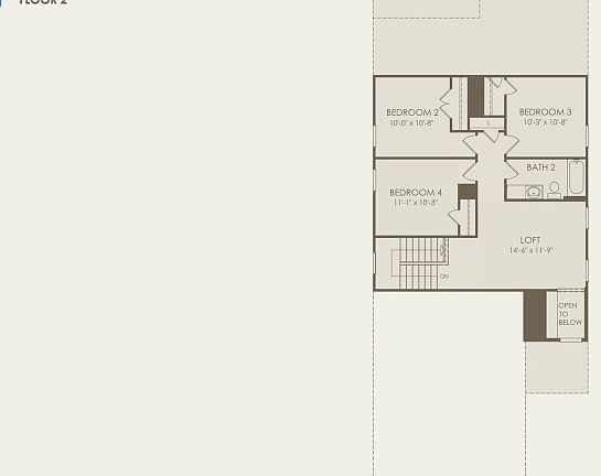 Minden Floor Plan, Quick Move-In Home, Floor 2