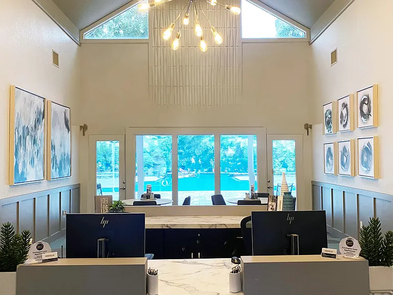 Step inside our newly remodeled leasing office where our superb leasing team is waiting to welcome you home!