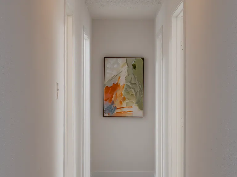 The hallway to the bedrooms.