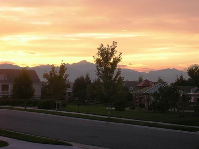 Sunset from front porch