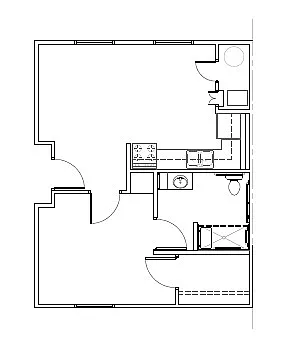 Floor plan 1BR TC 60%