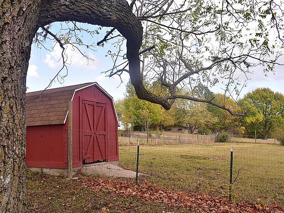 Shed in Backyard