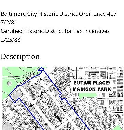 Historic building Eutaw ST