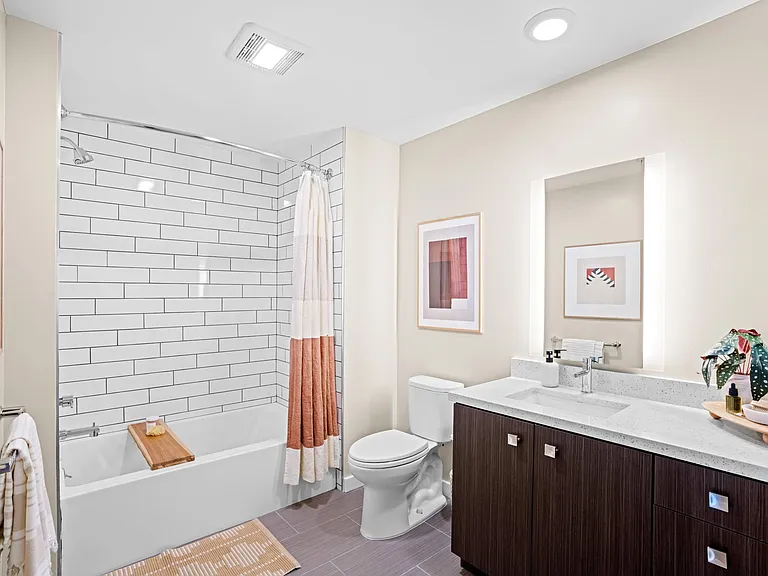 Updated Bathroom at L Seven Apartments in San Francisco, CA 94103