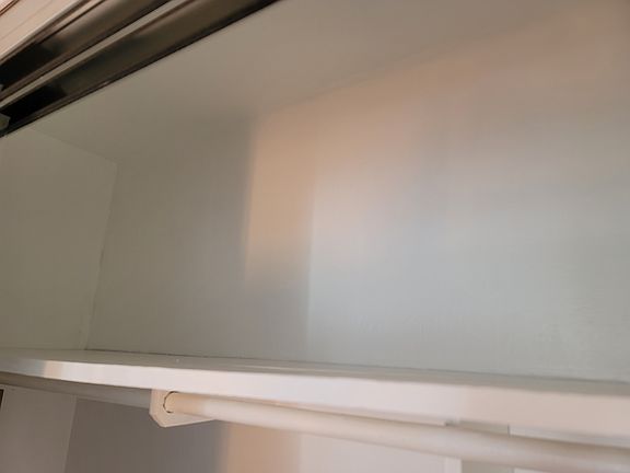 Top storage if closet