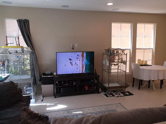 Great room on left and dining to the right.