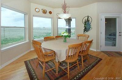 Separate dinning area with walk out to covered patio