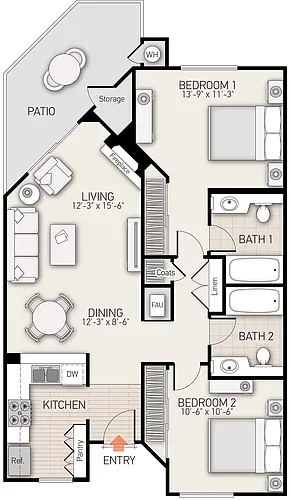 Floor plan Plan B
