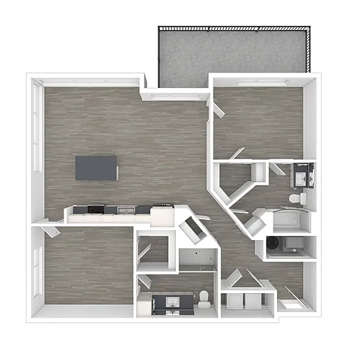Floor plan 2B3 Ter