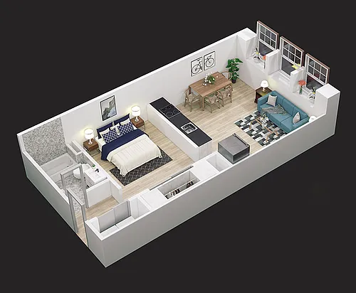 Floor plan Studio