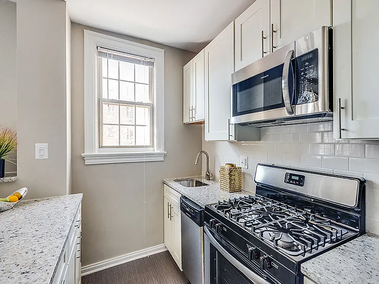 One-bedroom kitchen (staged)
