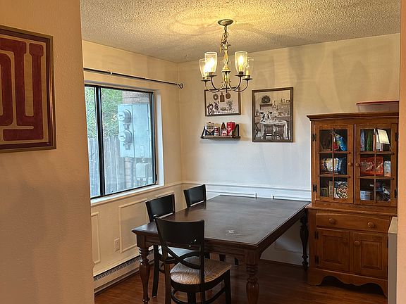 Dining-room over looking private backyard.