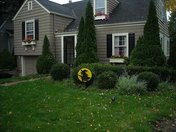 old photo front of house