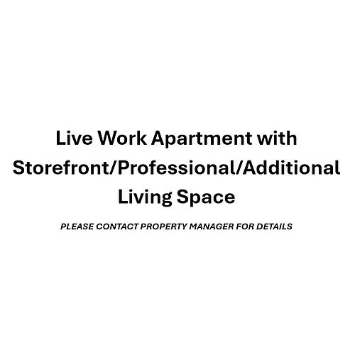Floor plan Live Work Studio B