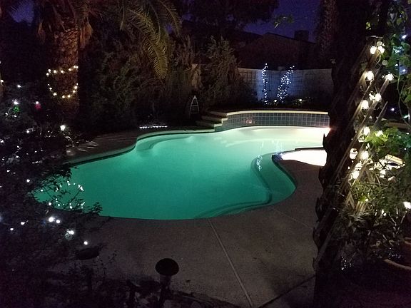 pool at night