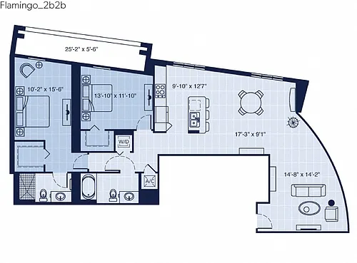 Floor plan Flamingo - North Tower
