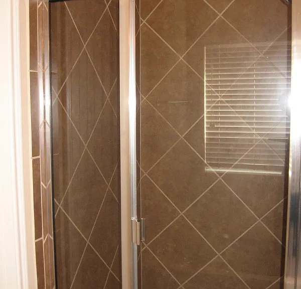 Separate shower in master bath.