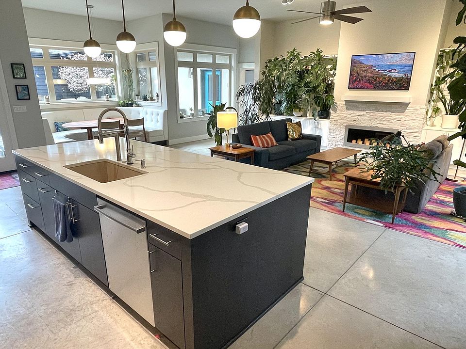 Main living area with dining nook.