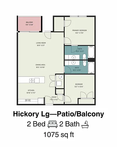 Floor plan Hickory-Large