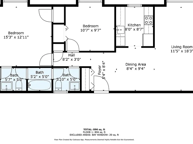 963 sq. ft.