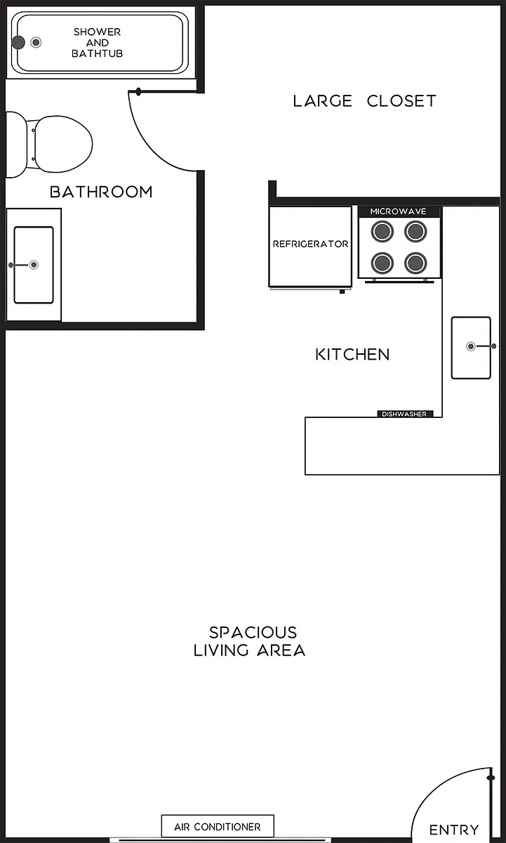 Floor plan Studio