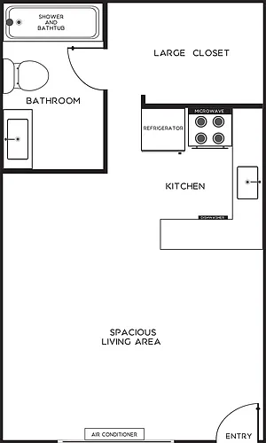 Floor plan Studio