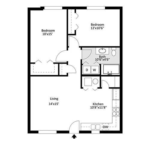 Floor plan 2 Bedroom