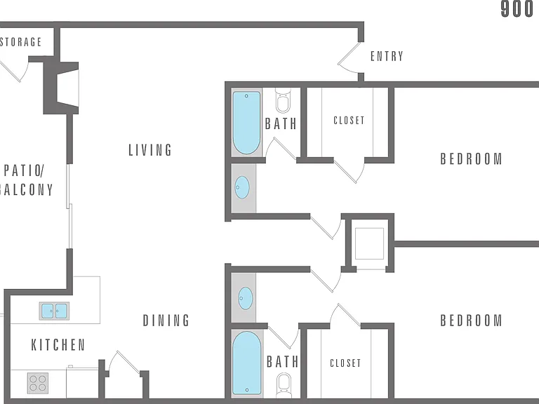 Two bedroom, two bathroom Two bedroom, two bathroom