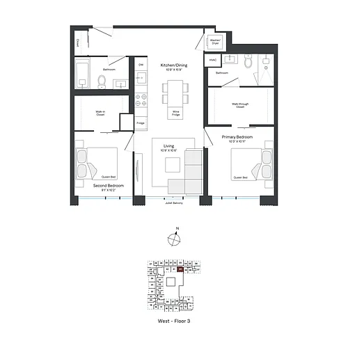 Floor plan W0340