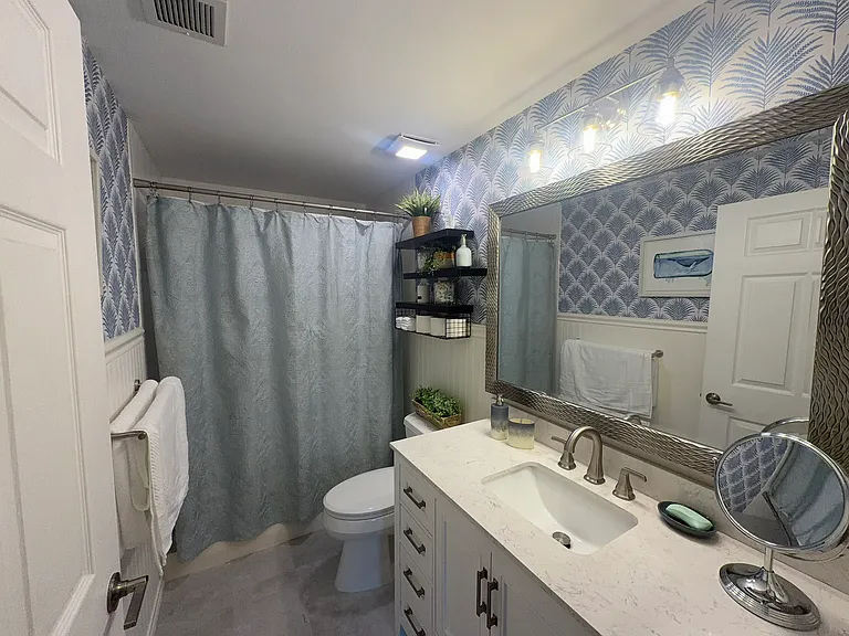 Newly remodeled master bath