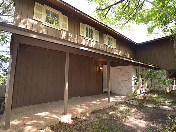front porch, entry. Now has established, lush green grass
