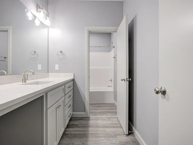 Hallway bathroom
