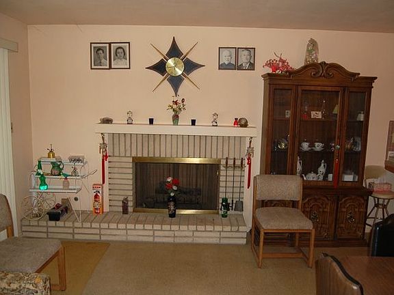 Family room with fireplace