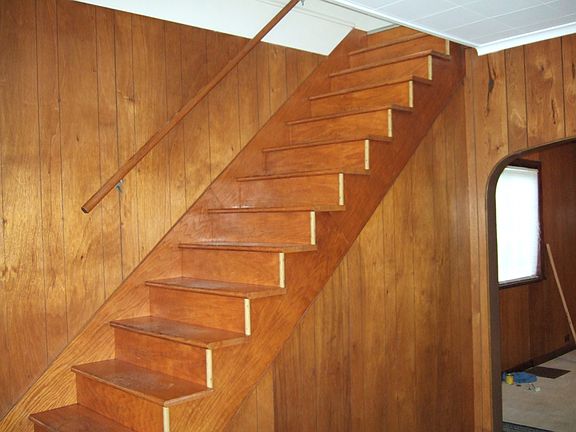 custom oak steps