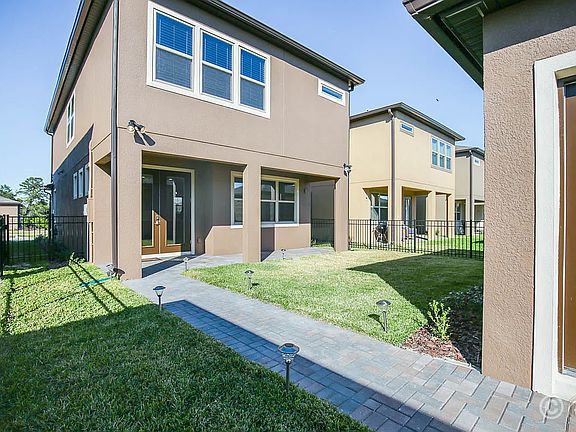 Backyard and detached garage