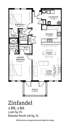 Floor plan Zinfandel-Condo2
