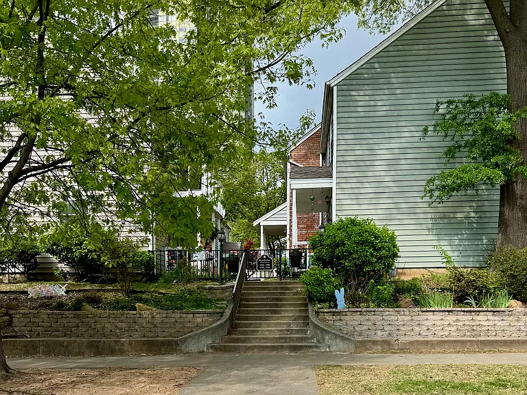 Eight-unit complex with individual covered parking spots