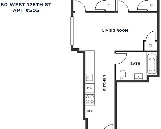 2nd image of 60 W 125th St #405