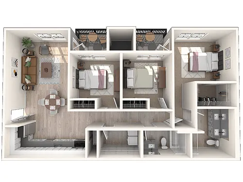 Floor plan East - 3 Bed B
