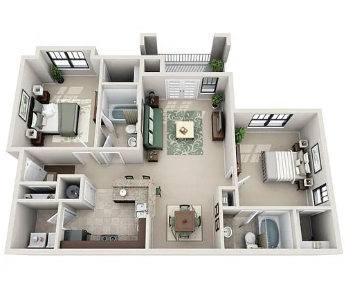 Floor plan Fall Creek