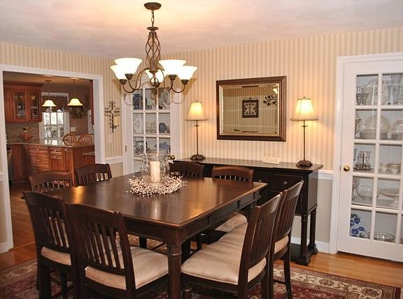 Dining room with china cabs