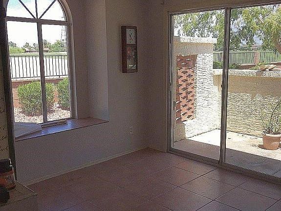 Dining area with patio entrance